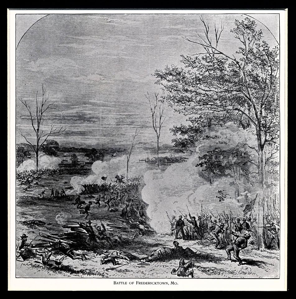 Battle of Fredericktown drawing